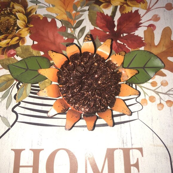 "Home Sweet Home" Wall Hanging Sign with metal accents - Picture 8 of 10